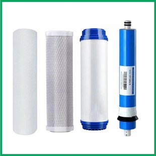 适配村田净水器CTR75 X8净水机通用滤芯反渗透机PP棉烧结炭颗粒炭