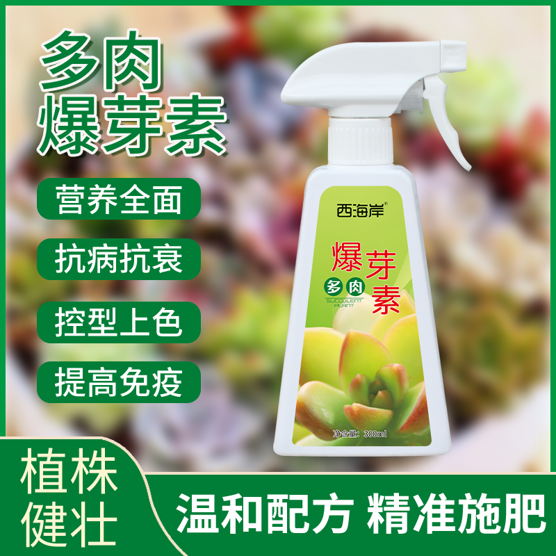 西海岸多肉优芽素专用爆芽促侧芽花卉植物营养液促芽催芽矮胖素