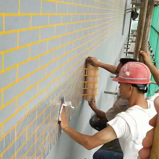 爆款外墙彷砖模具真石漆美纹纸连身瓷砖古砖工字分格线 线条贴纸