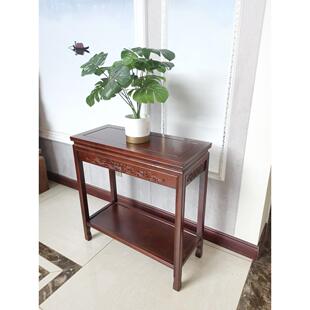 简约盆景架边角几鱼缸桌奇石桌客厅实木花几桌榆木花架吊兰置物架