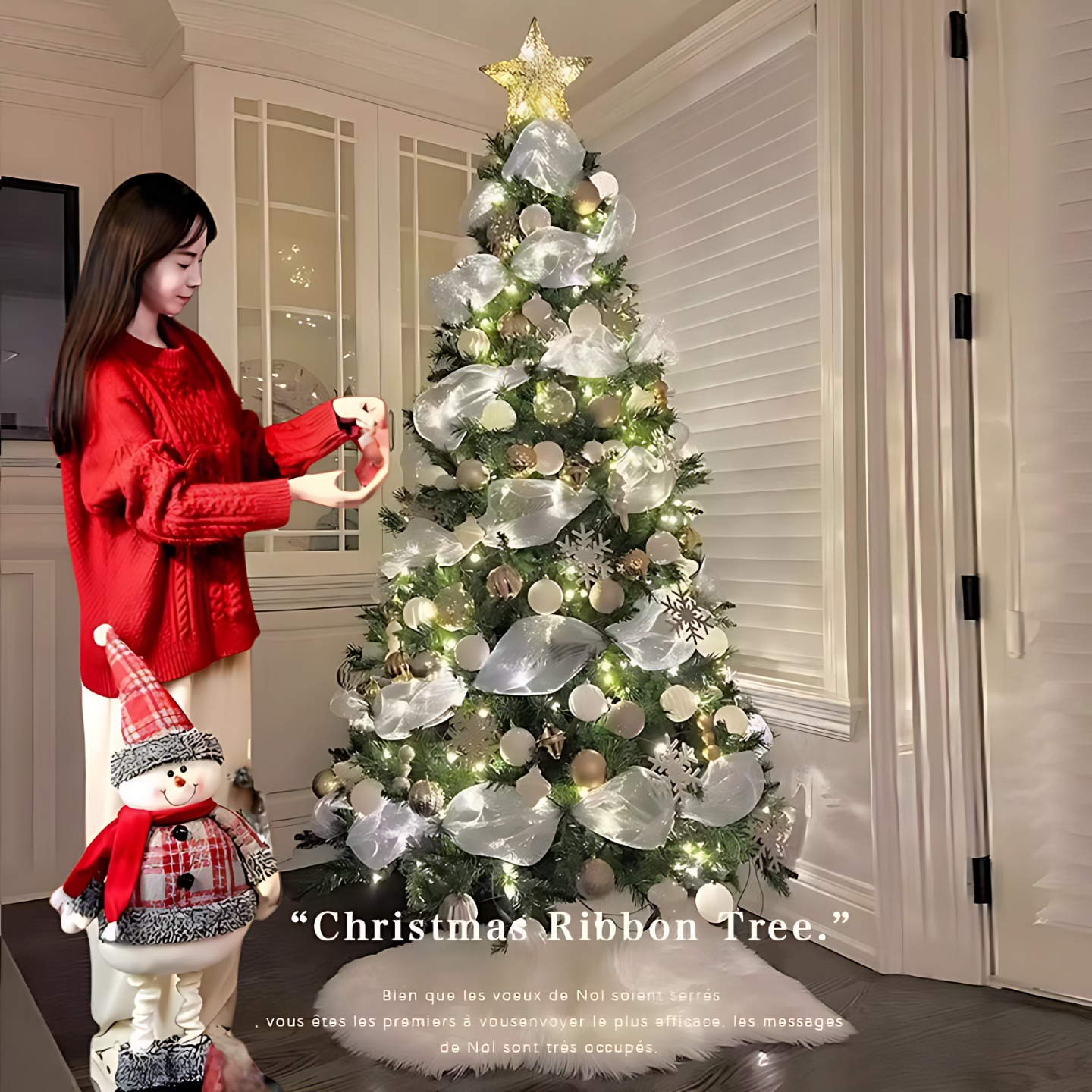 折叠圣诞树大型客厅摆件家用圣诞