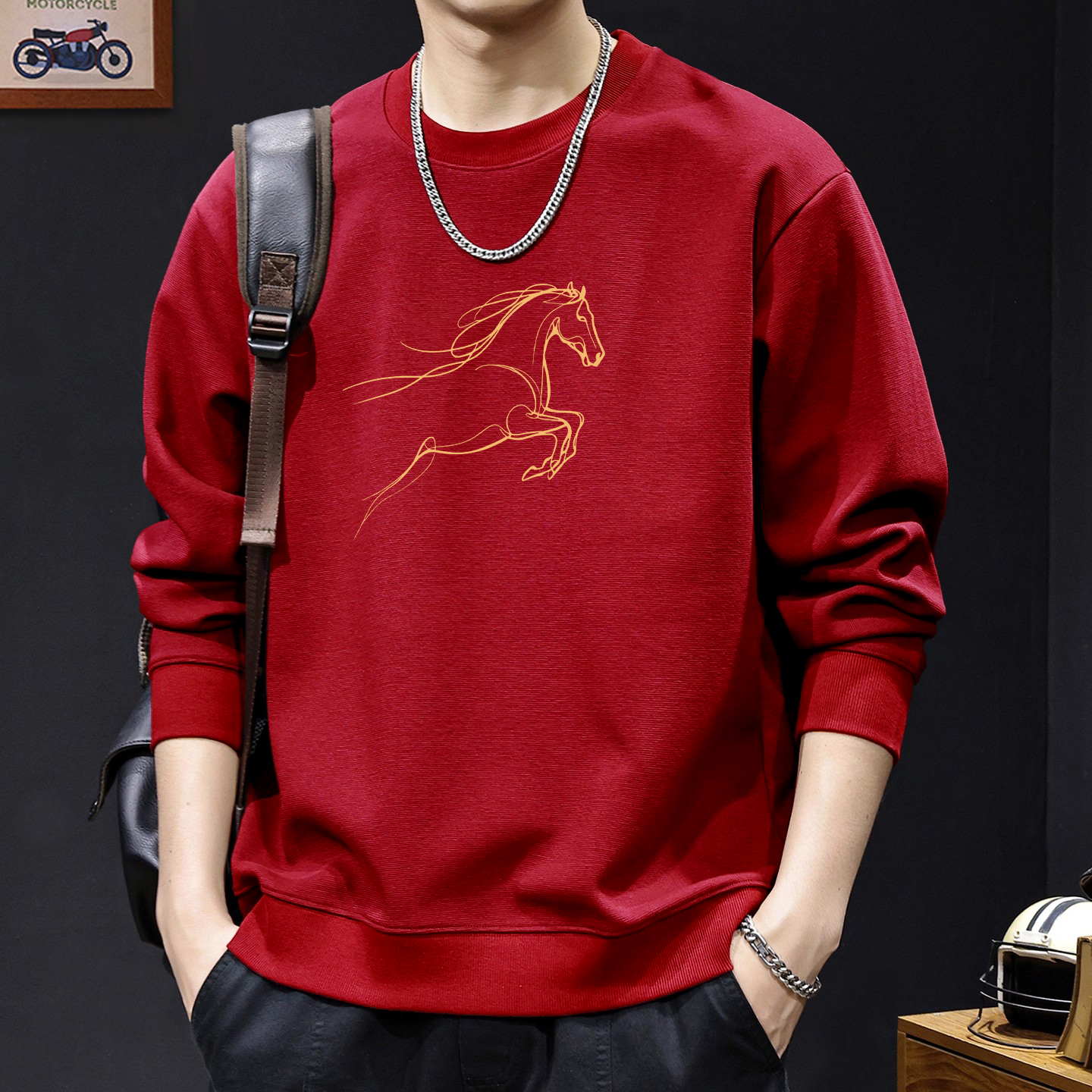 简木迹2026年马年本命年卫衣