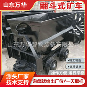 翻斗式 翻斗拉渣矿用运输车煤炭运输设备 矿车自动平稳曲轨侧卸式