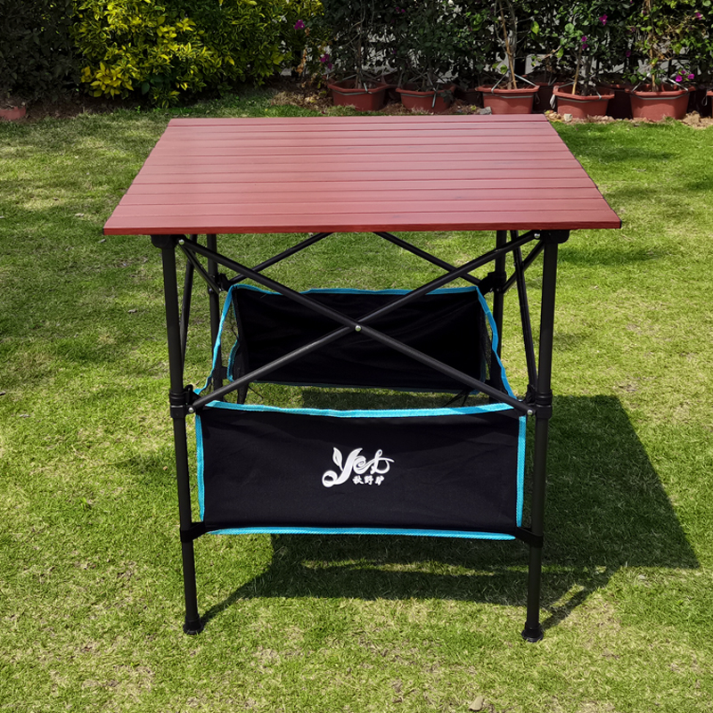 户外便携式折叠桌子铝合金长方形摆摊升降桌简易烧烤露营野餐桌椅