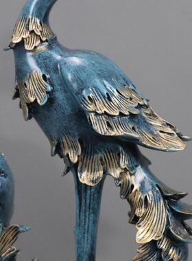 摆件电视家居客厅创意装饰柜凤凰品酒柜欧式玄关饰品艺术礼品工艺