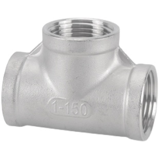 304不锈钢4分内丝外丝三通6分1寸内外螺纹T型一进二出分水器接头