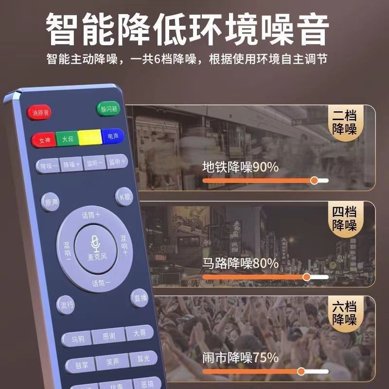 2024年新款声卡耳麦一体机网红主播户外无线直播K歌手机专用全套