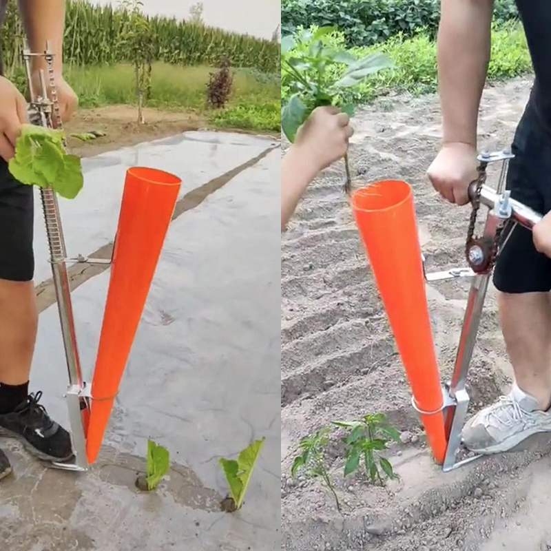栽苗神器农用工具种辣椒苗神器种瓜插苗种菜打坑打洞移栽器种植器