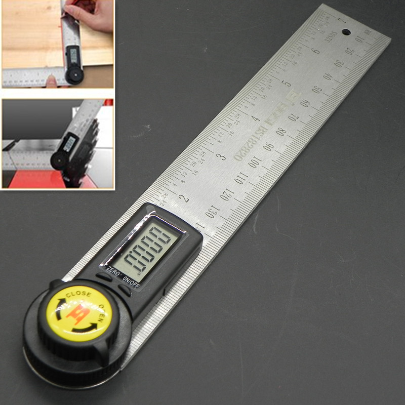 数显角度尺不锈钢万能角尺电子量角器木工角尺量角仪角度测量