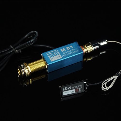 沐铃M01民谣木吉他拾音器贴片拾音器搭配老齐舒特勒AG6有3.5升级