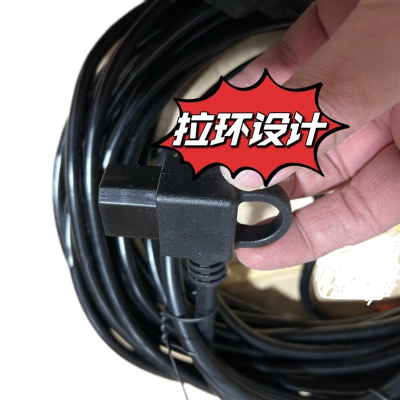 新国标2+2电动车充电延长线充电器加长加粗线防水室内外型转接线