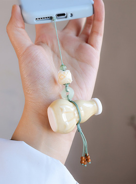 手工编织古风流苏速效救心丸挂件