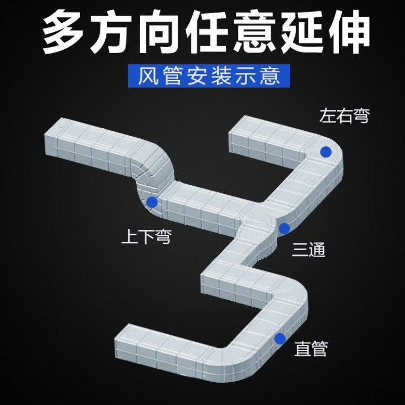 工业冷风机PP材质通风管道PVC直管左右弯头三通堵头水冷空调配件,生活电器,其他生活家电配件,淘宝优惠券,粉丝福利购,淘宝优惠卷