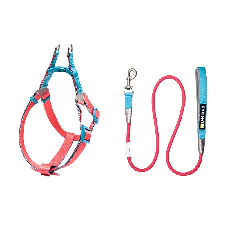 UNMIXED宠物狗狗牵引绳子大中小型犬比熊柯基金毛遛狗胸背带外出