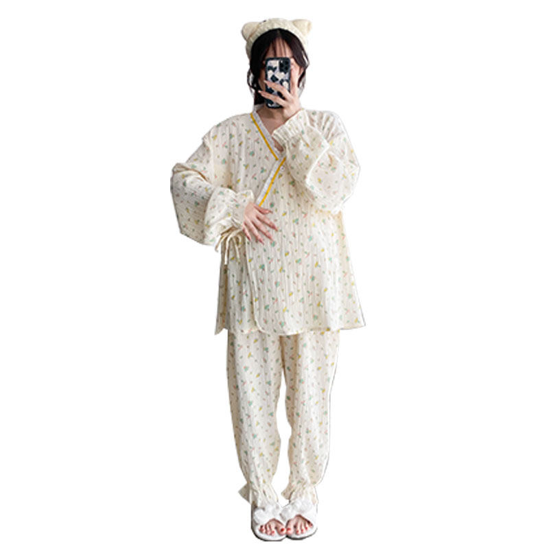 夏季棉纱孕妇睡衣女款大码200斤产后月子服哺乳纯棉纱布家居服女,女士内衣/男士内衣/家居服,睡衣/家居服套装,淘宝优惠券,粉丝福利购,淘宝优惠卷