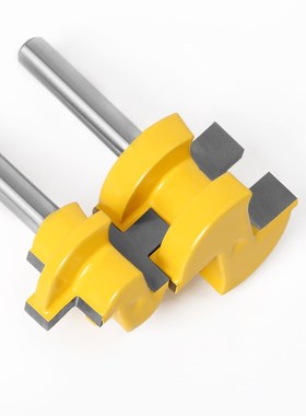 3齿T型榫合刀方齿榫合刀 地板刀 拼板刀 木工铣刀 镂刀  黄漆