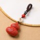 天然朱砂葫芦钥匙扣高档创意平安汽车钥匙挂件男女钥匙时尚 吊挂坠