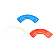 预埋弯曲机制弯管绝缘管普通pvc管管道月亮湾彩色对接PVC线管大弯