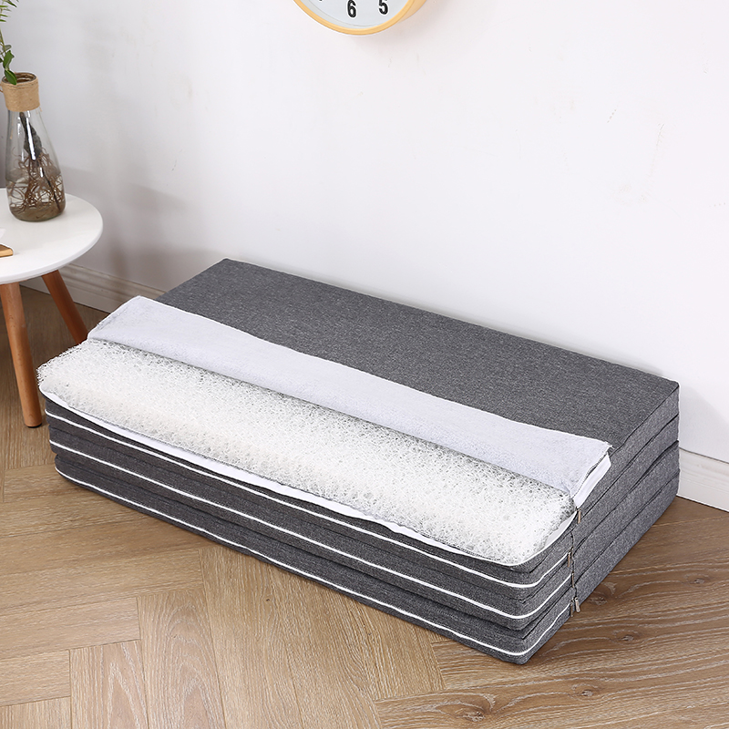 夏季清凉4d空气纤维透气硬床垫可折叠水洗榻榻米打地铺睡垫防潮垫