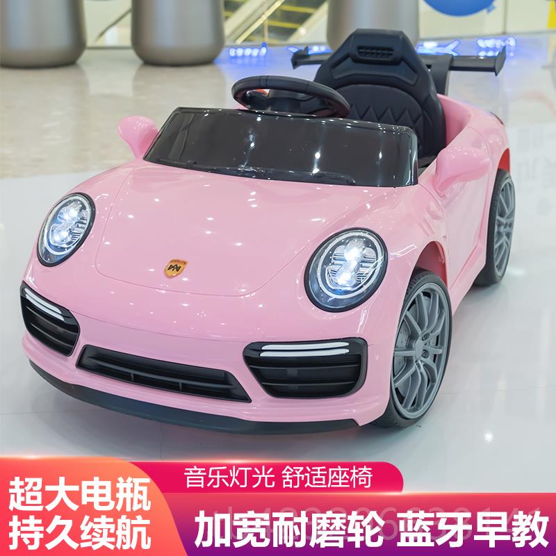 正品保时捷儿童电动汽车婴幼儿遥控1-6岁宝宝4轮可玩具车孩电充小