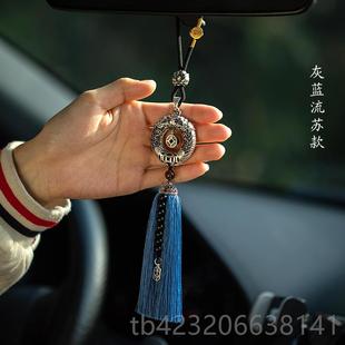 房999足银饰双龙珠朴汽车车载纯银挂件车内戏高档吊后视镜挂 正品