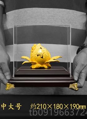 高档绒沙金摆件寿桃摆件人生日礼老物祝寿0贺寿送长辈爷奶奶6 7爷