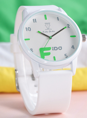 fidodido七喜小子手表简约气质百搭男女同款潮流时尚学生石英表