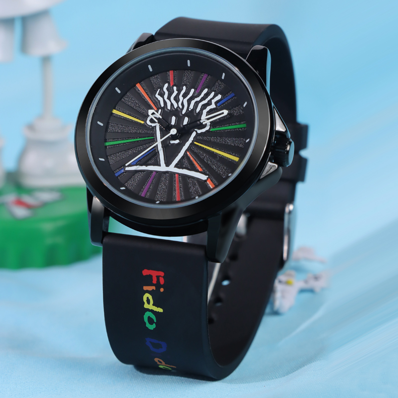 fidodido七喜小子手表时尚潮流夜光男女同款青年学生运动防水腕表