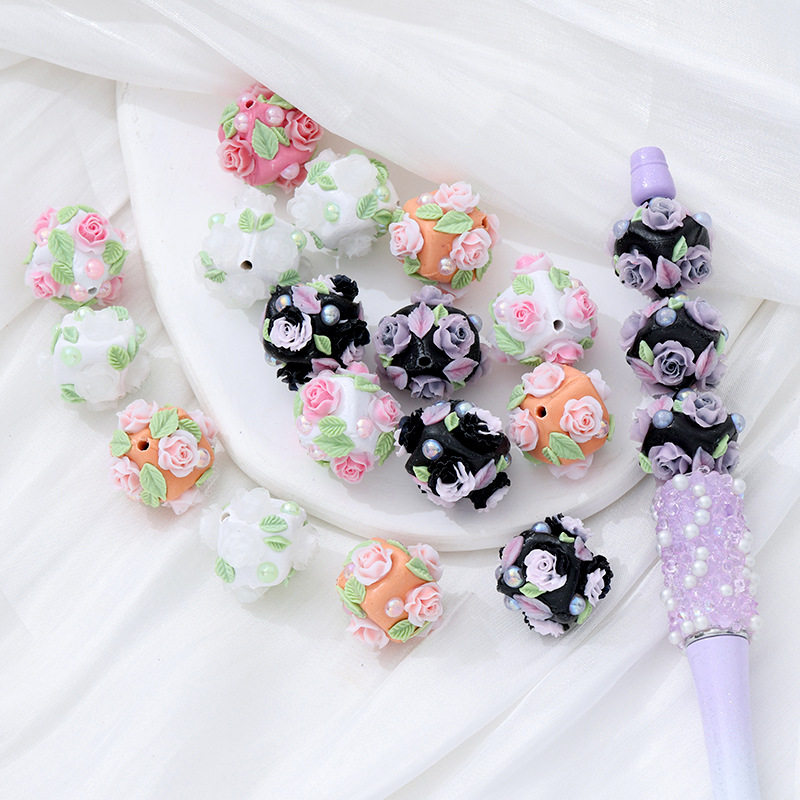 跨境清新花球钻球可穿笔直孔珠子diy饰品手机钥匙扣项链配件,饰品/流行首饰/时尚饰品新,其他DIY饰品配件,淘宝优惠券,粉丝福利购,淘宝优惠卷