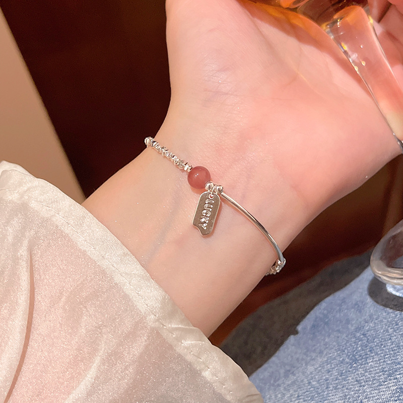 轻奢小众超闪碎银几两手链女in潮