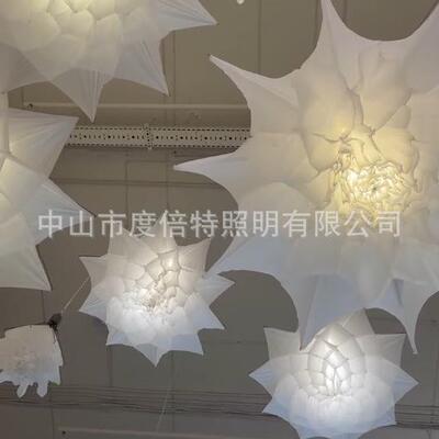 机械开合伞花美陈装饰自动升降感应花商场暖场道具网红互动仿真花