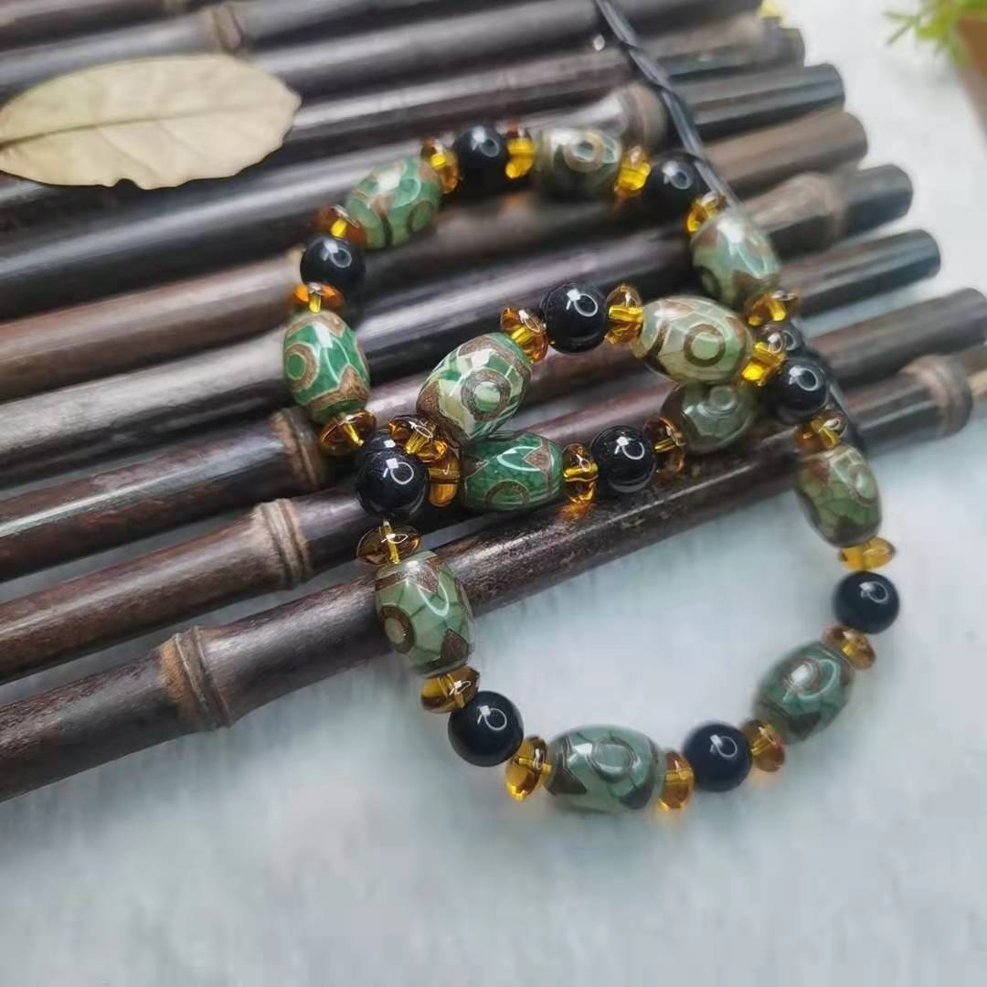 玛瑙天珠手串藏式老佛珠手链支持