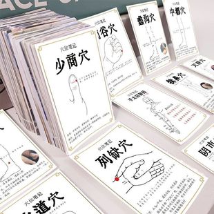 189张人体穴位图中医知识按摩学习创意贴画桌面diy防水贴子