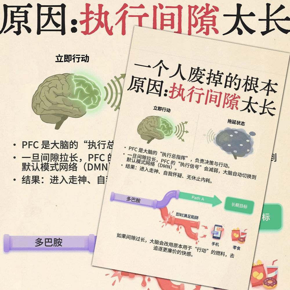 高效执行专注力行动贴纸
