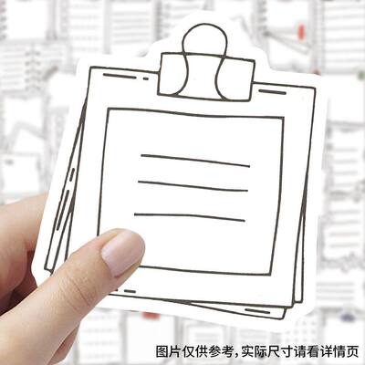 书写新款文本框手账贴纸贴画对话框幼儿园标签成长手册相册装饰