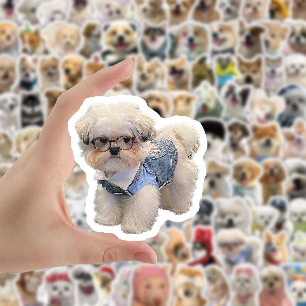 103张ins写实小狗可爱狗狗贴纸搞笑装饰手机DIY手账防水贴画自粘,文具电教/文化用品/商务用品,贴纸/立体贴纸,淘宝优惠券,粉丝福利购,淘宝优惠卷