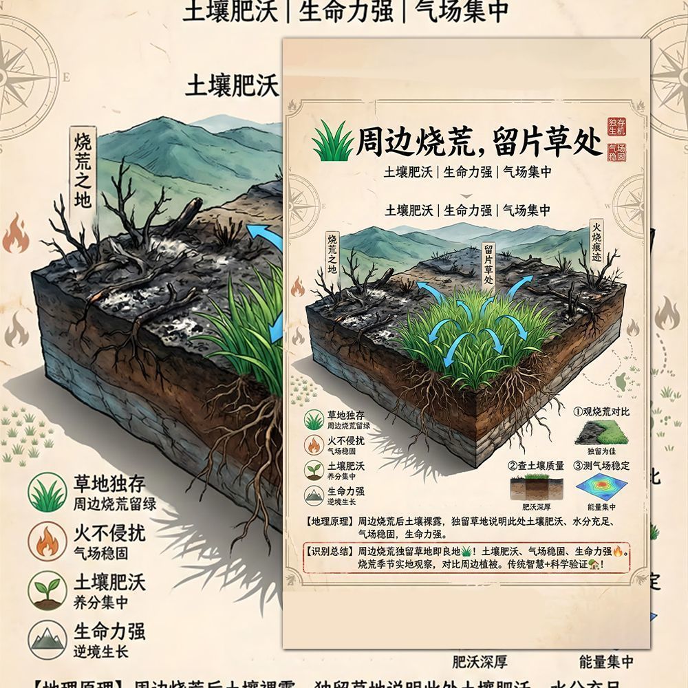 12张风水宝地科普防水贴纸