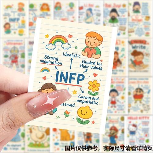 126张英文科普手账装饰贴纸