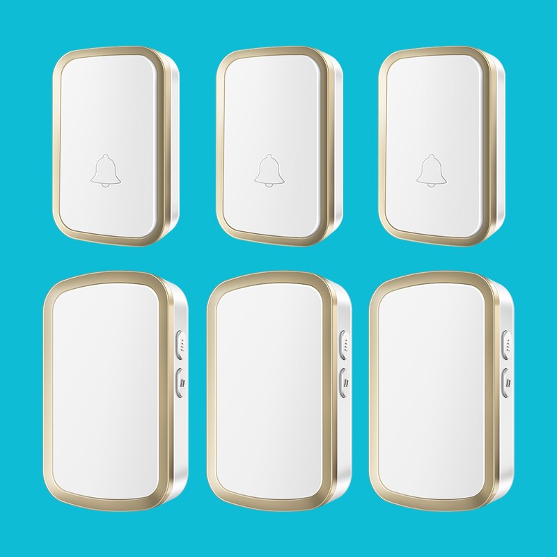 门铃无线家用超远距离三拖三电子门玲遥控智能老人病人呼叫器