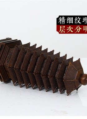 九层文昌塔摆件仿木雕9层t十三层教师节学生送礼办公室13层装饰品