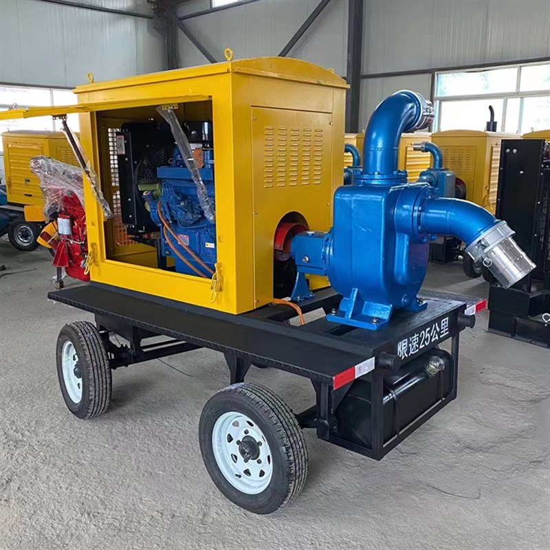 新品赛尔达 防汛柴油抽水机 移动式柴油水泵 抗旱W排涝移动泵浦车