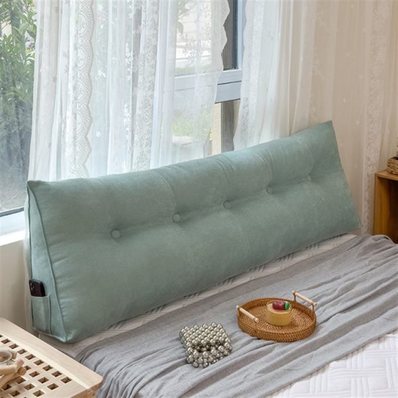 床上靠垫软包榻榻米无床头三w角大靠背客厅沙发飘窗靠枕护腰可拆