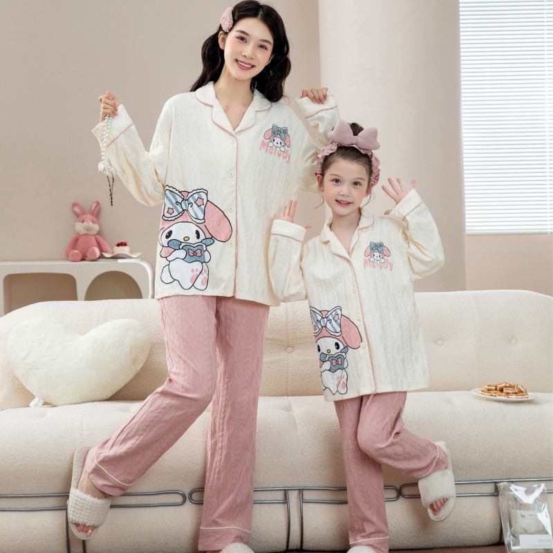 母女睡衣春秋季长袖纯棉薄款网红青少年女童妈妈儿童家居服套装,童装/婴儿装/亲子装,家居服套装,淘宝优惠券,粉丝福利购,淘宝优惠卷