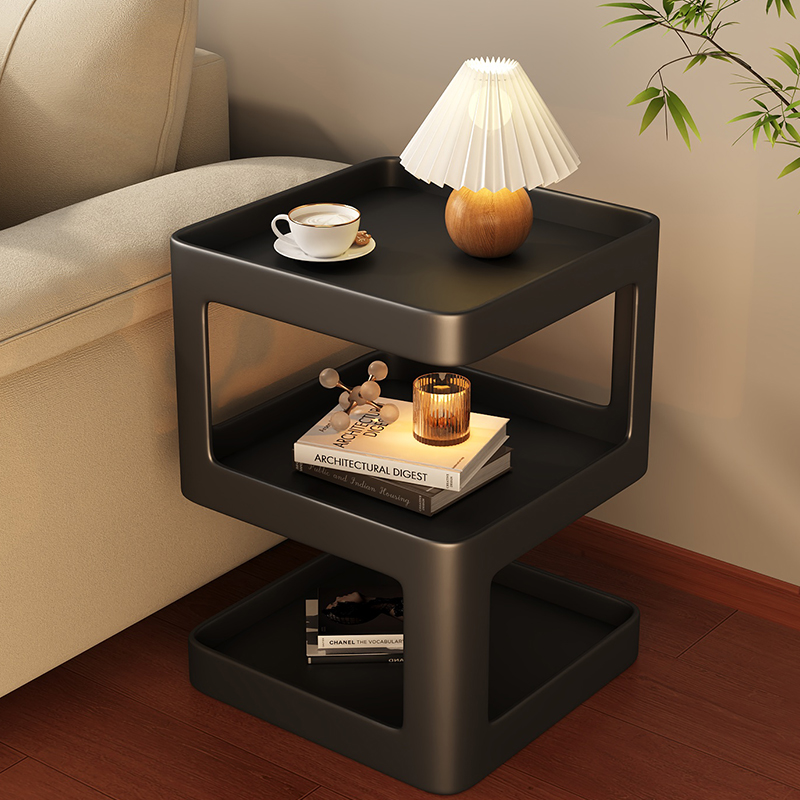 铁艺边几家用小户型客厅创意沙发小茶几桌子高级S感置物架床头边