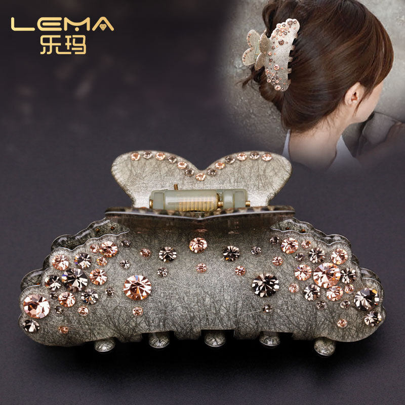 头发抓子抓夹水钻中号盘发网红2021新款韩国气质后脑勺发量少发夹,饰品/流行首饰/时尚饰品新,发饰,淘宝优惠券,粉丝福利购,淘宝优惠卷