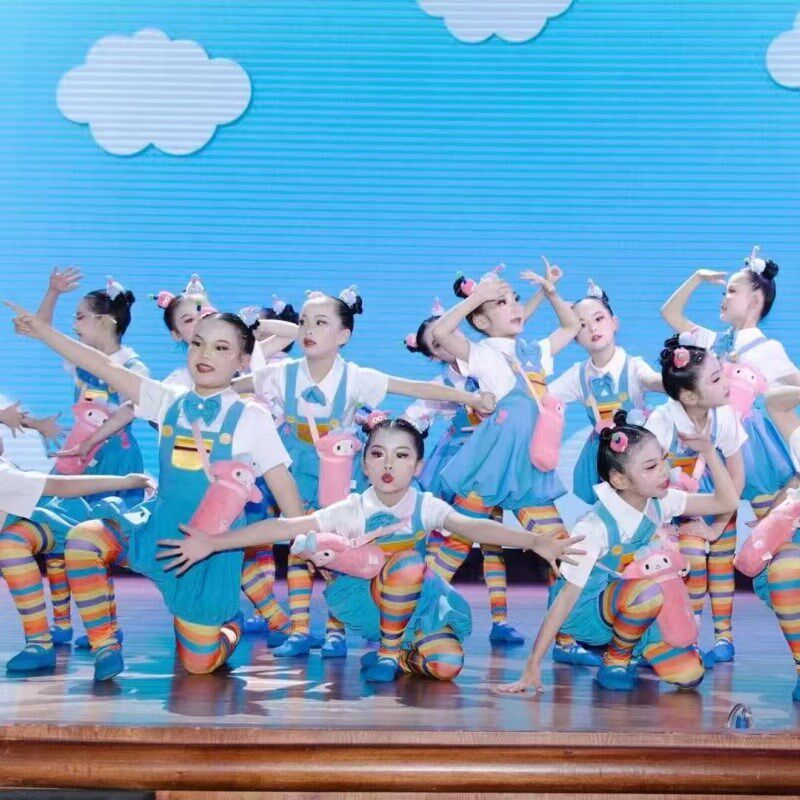 小学生运动会幼儿园背带裤合唱表演六一儿童啦啦队团体舞蹈演出服,童装/婴儿装/亲子装,儿童演出服,淘宝优惠券,粉丝福利购,淘宝优惠卷