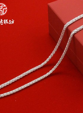 999纯银项链日韩配饰简约银链子颈带女无吊坠锁骨链情侣珍珠短款