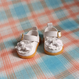 娃鞋20cm厘米棉花娃q娃鞋子黑色粉色白色公主鞋可爱小皮鞋娃用配