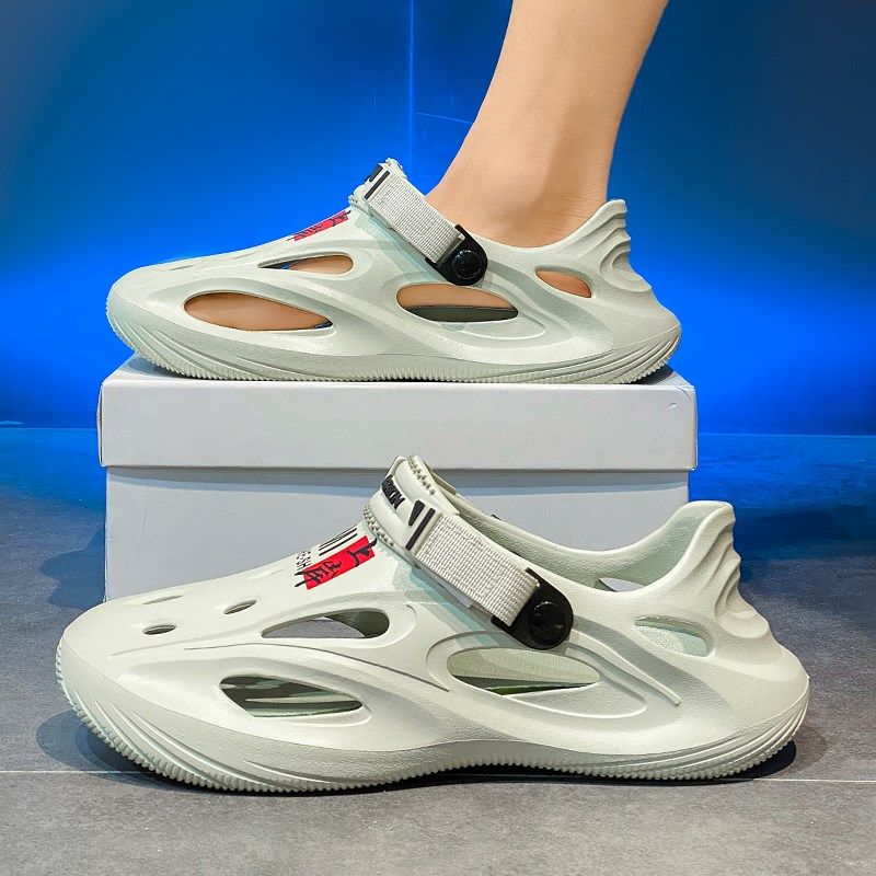 洞洞鞋男潮夏季外穿防滑青少年全包运动凉鞋户外海边开车沙滩拖鞋,流行男鞋,洞洞鞋,淘宝优惠券,粉丝福利购,淘宝优惠卷