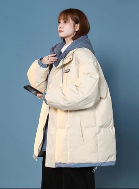 孕妇装冬季装韩版中长款上t衣保暖加厚孕妇外套羽绒服棉衣棉服大
